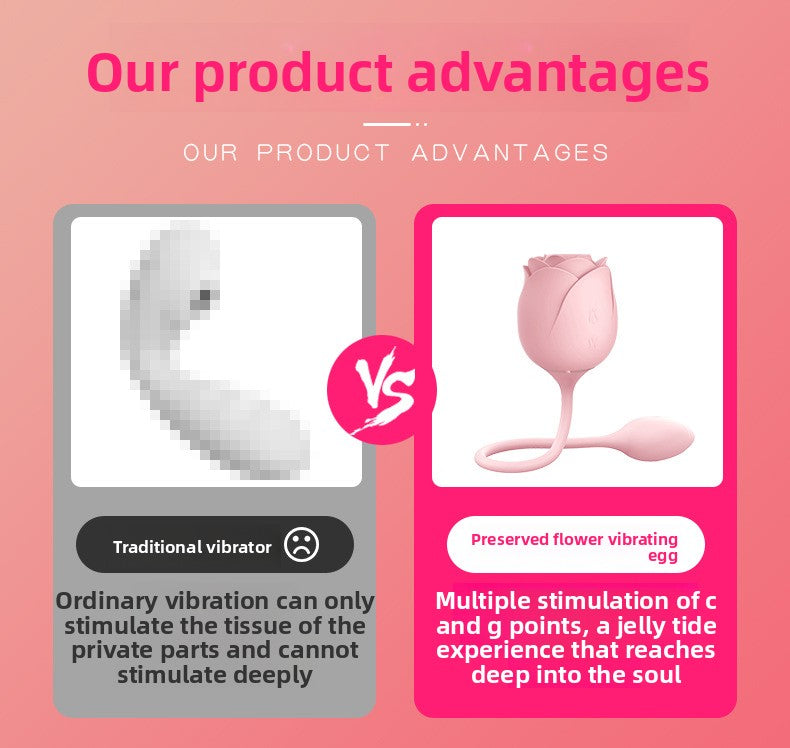 Sucking Double Vibrator Eternal Flower Vibrator Female Masturbator Breast Suction Teasing Vibrating Vibrator