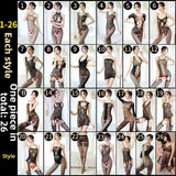 Sexy Lingerie Open Crotch Passion Set Transparent Temptation Sexy Stockings One-piece Fishnet Uniform