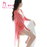 Sexy Lingerie for Women Plus Size See-through Temptation Strap Sexy Lace Nightdress Sleepwear Emotional Supplies Set