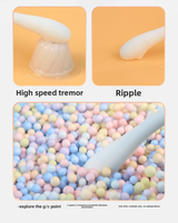 Mini vibrador de punto G para mujer, juguete sexual curvo fijo con vibración fuerte, masturbador femenino. 