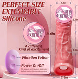 Tongue Licking Simulation Silicone Dildo Sleeve for Men, Electric Remote Control, Enlarged and Thickened Penis Sleeve, Adult Sex Toys