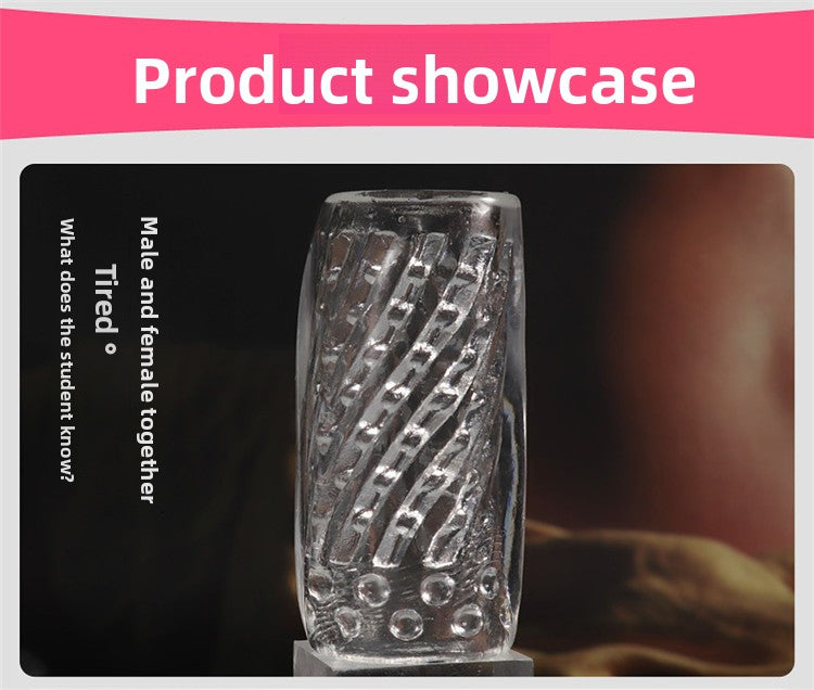 Adult sex toys transparent male masturbator penis exerciser