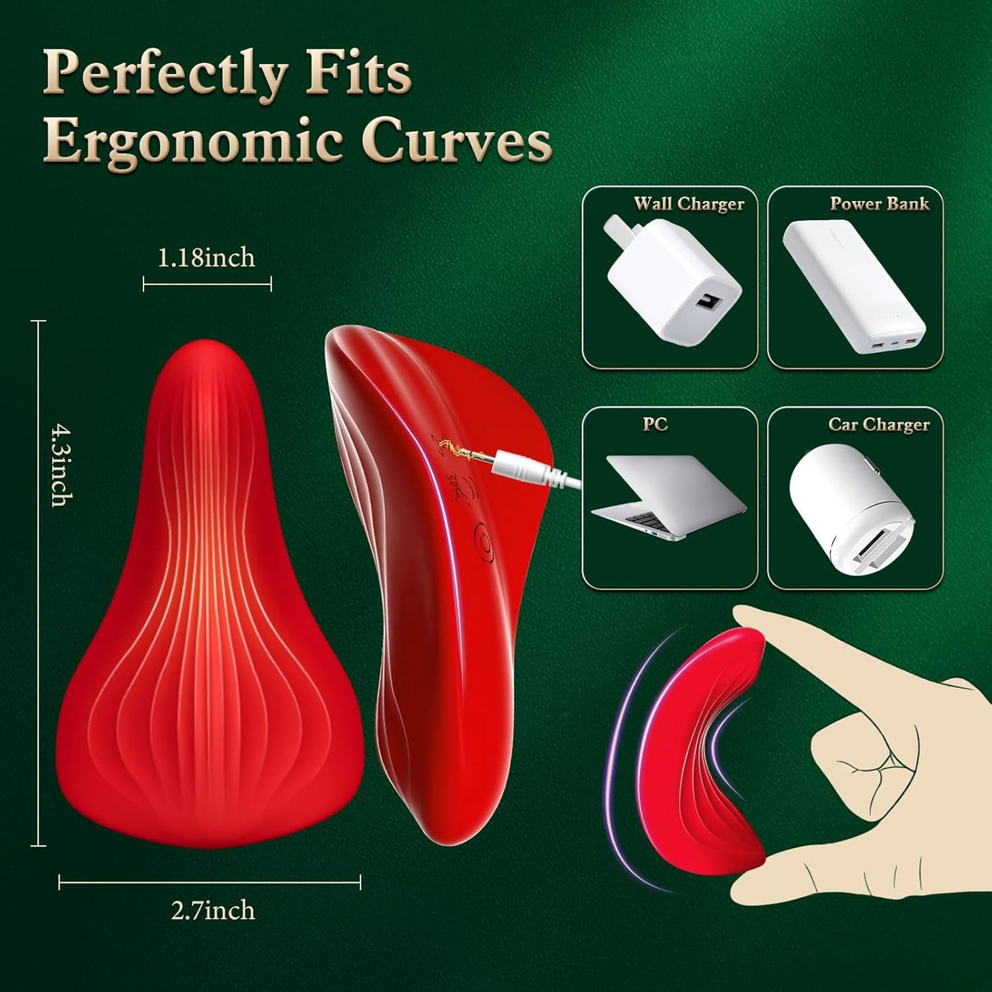 AITT Female Toy Strong Vibration Silent app Remote Control Vibrator for Outdoor Wear, Sexy Instant Trendy Magic Vibrator