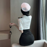 Sexy Erotic Lingerie Policewoman Uniform Temptation Role Play Set Hot Flirting Pajamas Women 5084