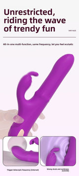 Rotating Bead Telescopic Vibrator for Women Strong Vibration Insertion Adult Toy Female Masturbation Sex Toy