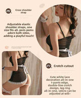 Sexy and Fun Sweet Cute Mesh See-through Temptation Hot Maid Uniform Set 1251