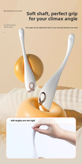 Mini vibrador de punto G para mujer, juguete sexual curvo fijo con vibración fuerte, masturbador femenino. 