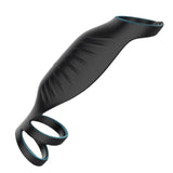 Anillo vibrador doble para bloqueo de semen, juguetes sexuales de resonancia, masturbador unisex, anillo doble para bloqueo de semen. 