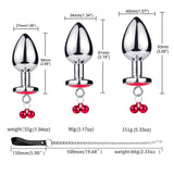Metal Bell Heart-Shaped Anal Plug Adult Sex Toys Back Chamber Expansion Traction Chain Masturbation