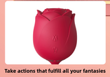 Sucking Double Vibrator Eternal Flower Vibrator Female Masturbator Breast Suction Teasing Vibrating Vibrator