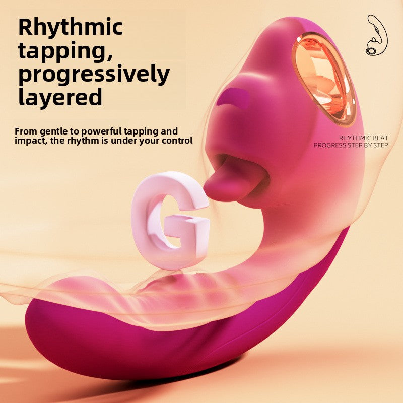 3-in-1 Tongue Licking Vibrator Sex Toy – Flapping G-Spot Motion