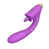 Tongue Licking Telescopic Vibrator Female Strong Vibration Female Masturbator Adult Toy Massage Stick Female Masturbator
