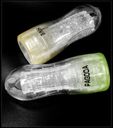 Transparent Airplane Cup Male Sucking Training Masturbator Adult Toy Inverted Mold Sex Toy