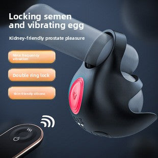 Anillo de bloqueo de semen, masturbador masculino, entrenador de testículos, funda para pene, productos para adultos, anillo vibrador de bloqueo de semen. 