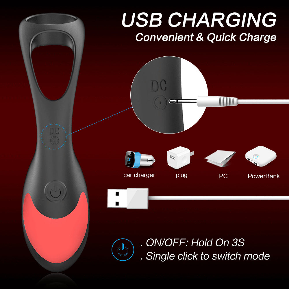 Remote Control Male Locking Semen Ring Penis Trainer Anal Plug Vibrating Ring Male Prostate Massager