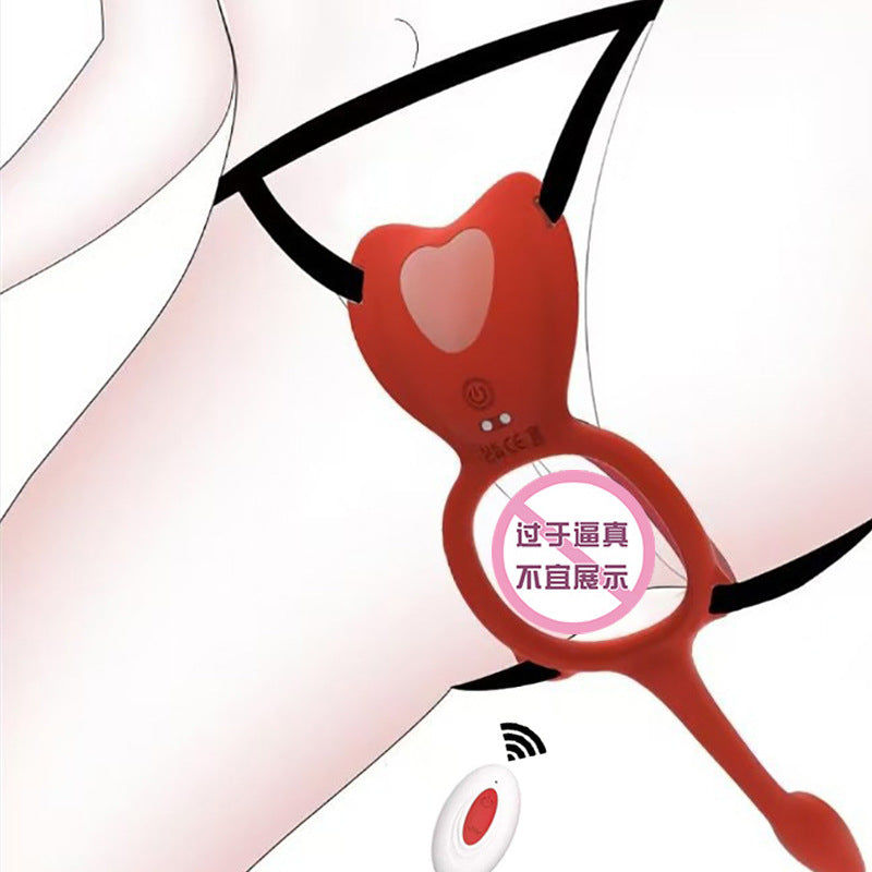 Nuevo producto, vibrador unisex portátil estilo bragas, masturbación del clítoris, anillo de bloqueo de semen, juguetes sexuales para adultos. 