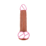 Liquid Silicone Realistic Dildo Adult Sex Toys for Women Vibrating Telescopic Masturbator Dildo Thrusting Wand
