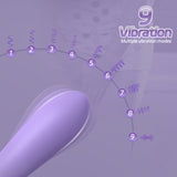Flexible Eggplant Vibrator Sex Toy – Bendable Insert Design